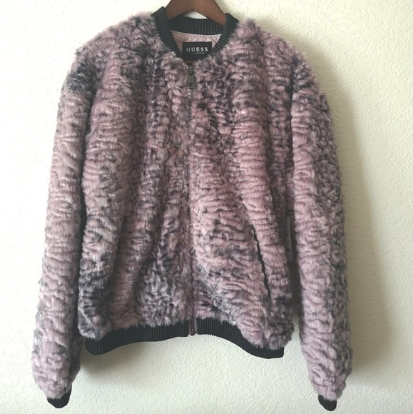 Guess Jackets & Blazers - Guess faux fur jacket